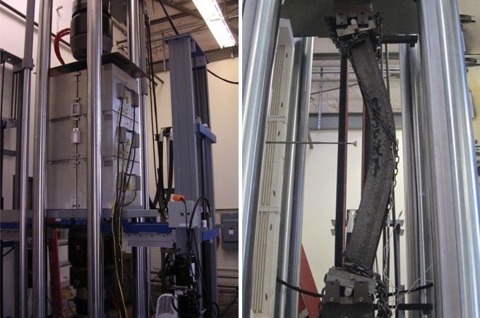 Steel Column Analysis Diagram